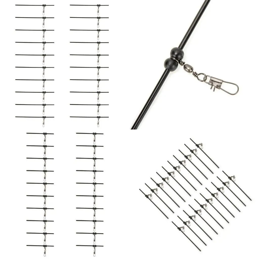 

Y1UC 20pcs Fishing Balance Connector Anti Tangles Boom Stable Hook Fixation for Desired Fishing Results Fishing Accessory