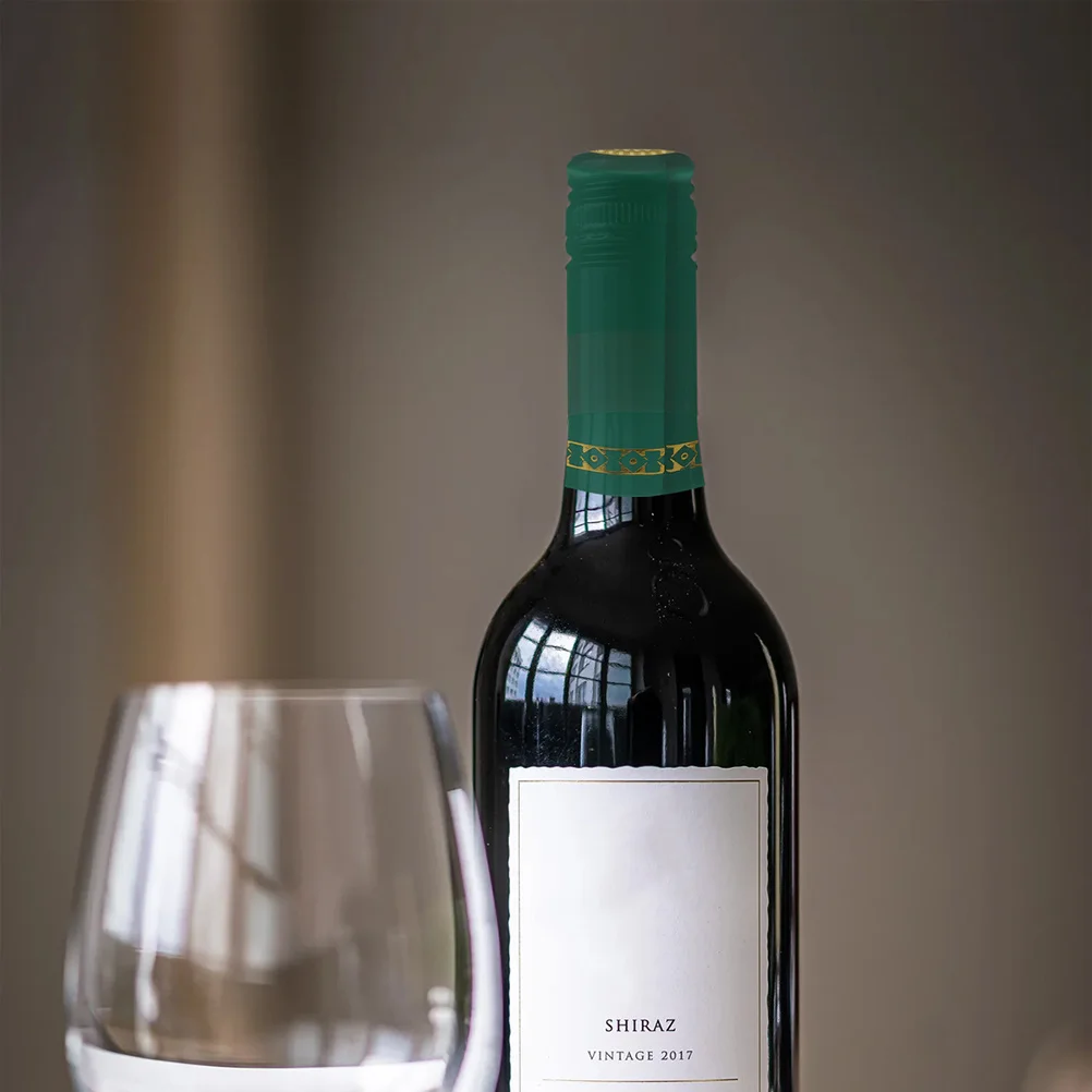 

200pcs Heat Shrink Wine Bottle Caps Plastic Sealing Covers For Nozzle Use With Heat Blower Home Bar Decor Accessories