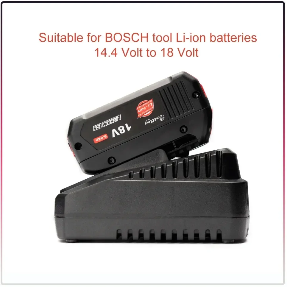 Tools Battery Charger For Bosch 14.4V 18V Replacement Battery BAT609 BAT609G BAT618 BAT618GAL1814CV  AL1860CV  BAT607G