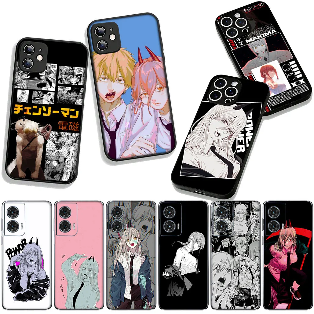 Tatsuki Fujimoto بالمنشار رجل جير أنيمي لموتورولا موتو G24 G54 G05 G55 G75 G85 G15 Power Edge 50 30 Fusion 40 neo Pro Case #4