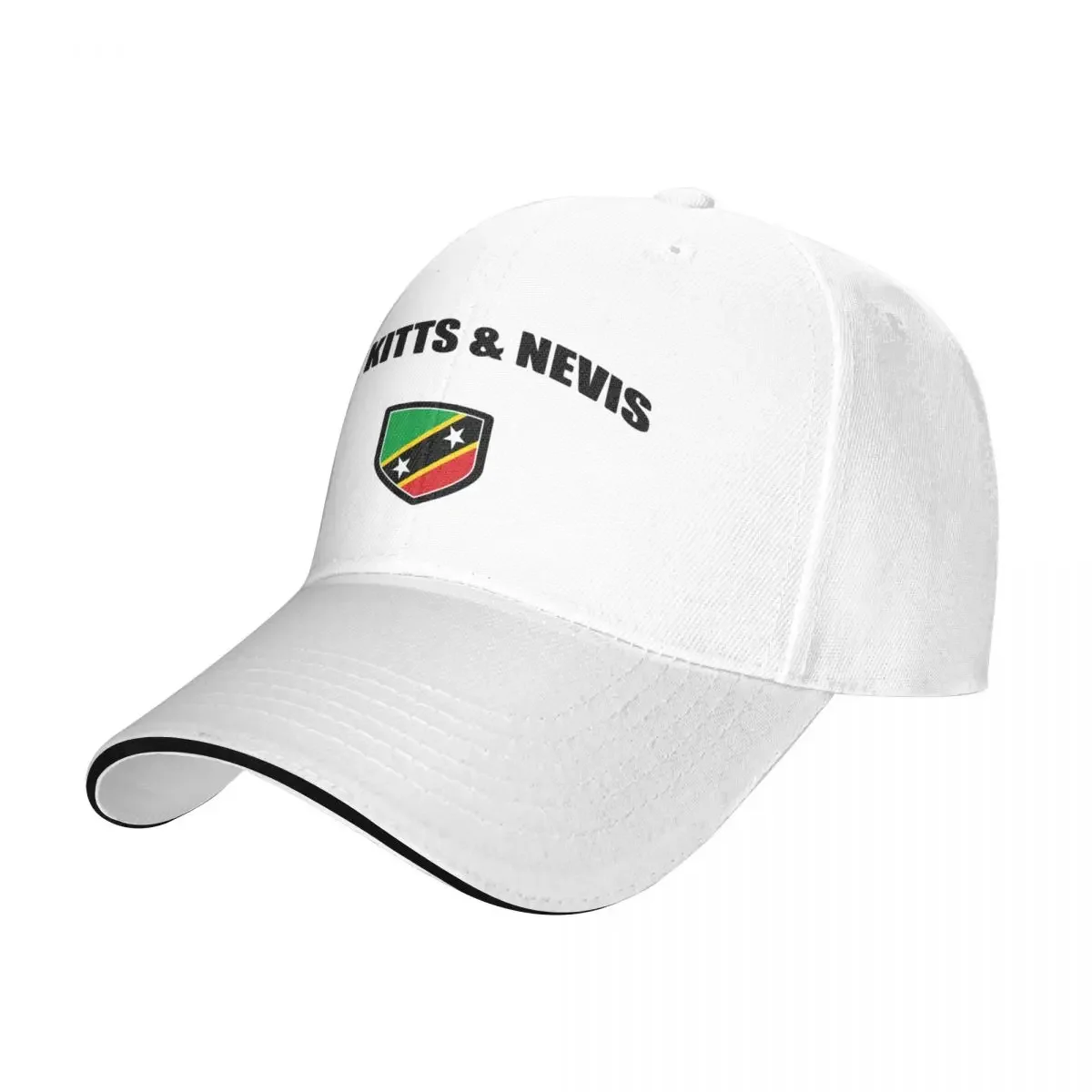 St Kitts and Nevis Sport With Patriotic Flag Shield Baseball Cap Sports Cap hiking hat Boy Women's