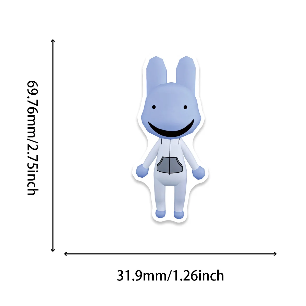 Hot 50PCS Horror Game Animal Hospital DIY Horror Sticker Toy Bag Mobile Phone Scrapbooks Waterproof Stickers Halloween Gift view 6