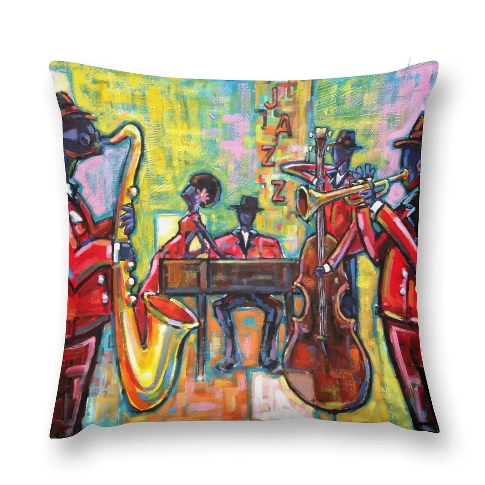 Jazz Band Throw Pillow Decorative Cushions For Luxury Sofa luxury home accessories Anime christmas pillow case pillow