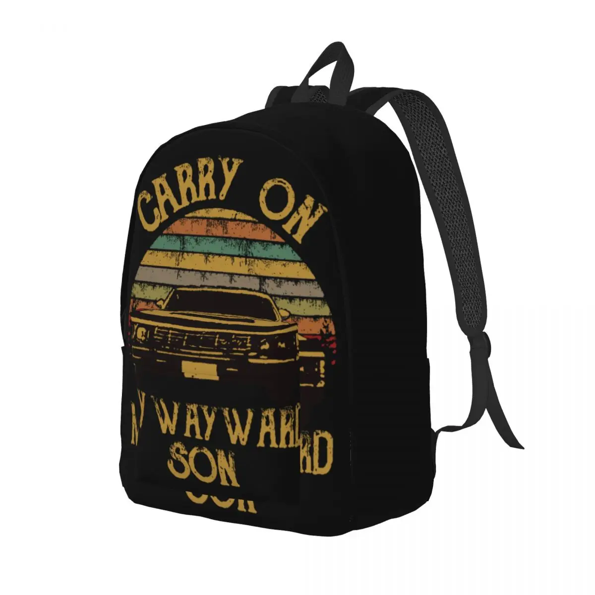 Supernatural Vintage Backpack Student Business Carry On My Wayward Son Dark Heather Daypack Men Laptop Computer Shoulder Bag