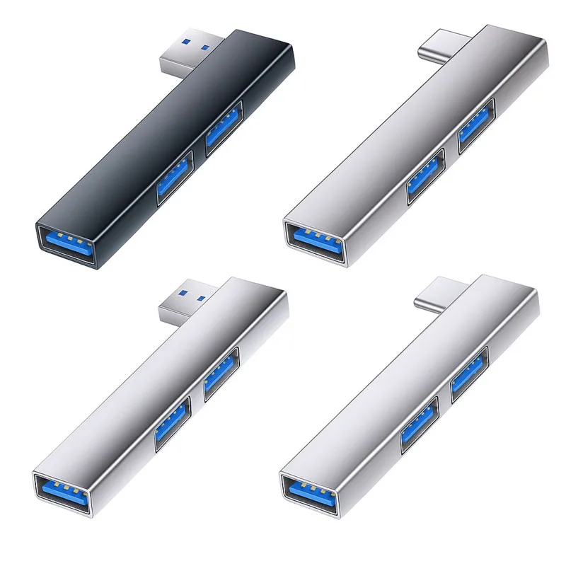 3 in 1 USB HUB OTG USB 3.0/Type-C 3.0 To 3 USB Adapter USB Splitter Hub Speed 5.0Gbps 3 Port Type C HUB for PC Laptop Notebook