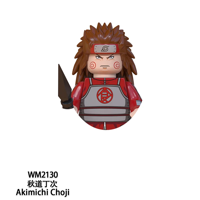 Anime Naruto Pain Sasuke Gaara Blocos de Construção, Mini Action Figures, Tijolos para Presentes, Coleção Minifigures, Brinquedos Educativos, DIY