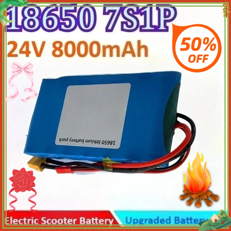 

8000mAh 24V 18650 7S1P Electric Scooter General-purpose Rechargeable High Quality Battery for Small Electric Unicycle, Scooter