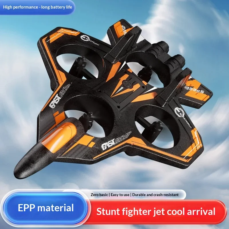 

2026 New Remote Control Aircraft Fixed Height Drop Resistant Foam Gravity Glider Light Four Axis Novice Toy Aircraft Easy Contro