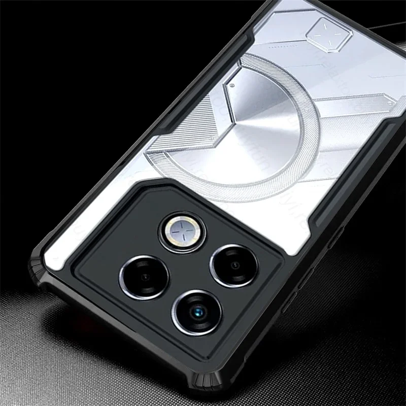 Clear Acrylic Back Cover For Infinix GT 20 Pro 5G Case TPU Soft Shockproof Bumper Coque On Infinix GT20Pro GT20 Pro GT 20Pro 5G