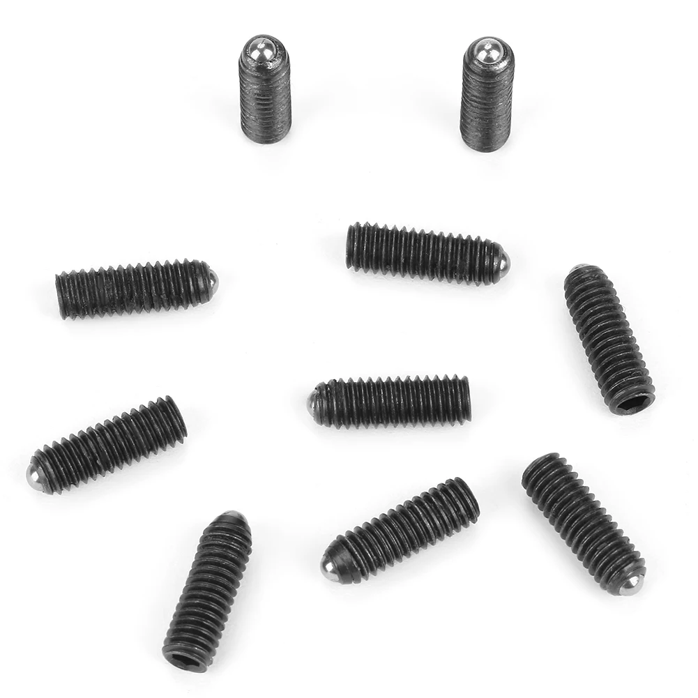Spring Plunger Spring Plunger Ball Steel Ball Plunger M4 Screw Thread Hex Socket Carbon Steel Ball Spring Plungers Set