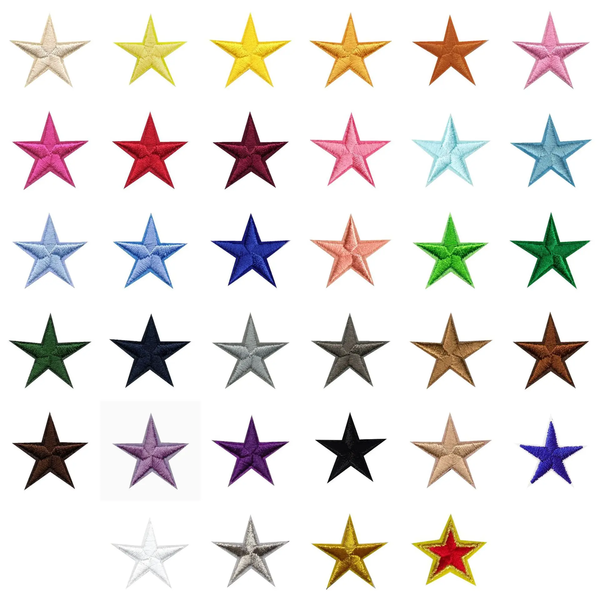 New Embroidery Trumpet Five-pointed Star Patch Clothing Accessories Shoes Hats Bags Jewelry Accessories Patches