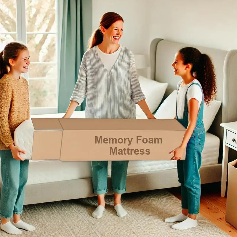 Made in Europe, BonaNest CertiPUR-US Certified, Medium Firm Support,  Mattress in a box, 6/8/10/12 Inch