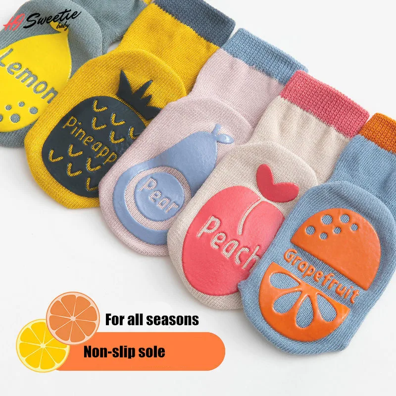 Cute Cartoon Newborn Baby Girl Socks Kids Socks for Baby Boys Girls Floor Socks 0-5 Years