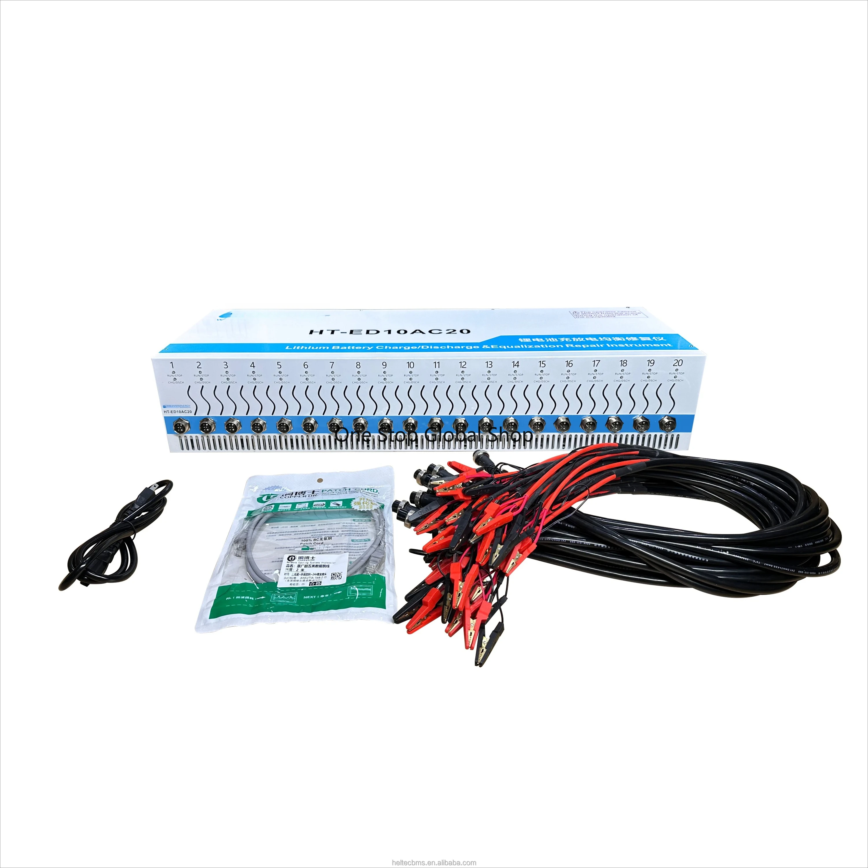 

20 Channel 5V10A Lithium Battery Cell Charge and Discharge Testing Battery Capacity Tester With 10A Voltage Equalization With PC