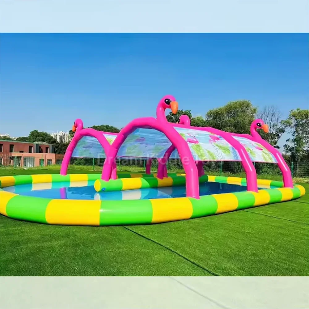 Airtight inflatable tent pool water swimming pool cover amusement park facilities kids playground water play equipment for kids