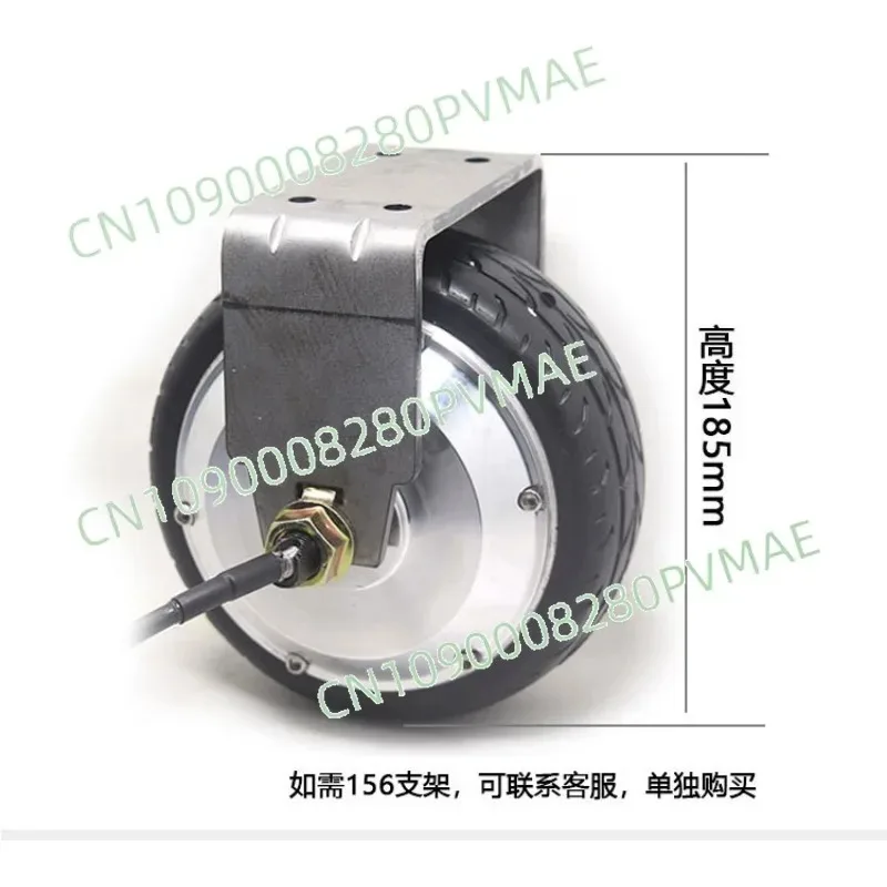 6-inch Brushless Hub Motor 156T Gear Reduction DC Speed Controller High Torque Track Medical Food Cart
