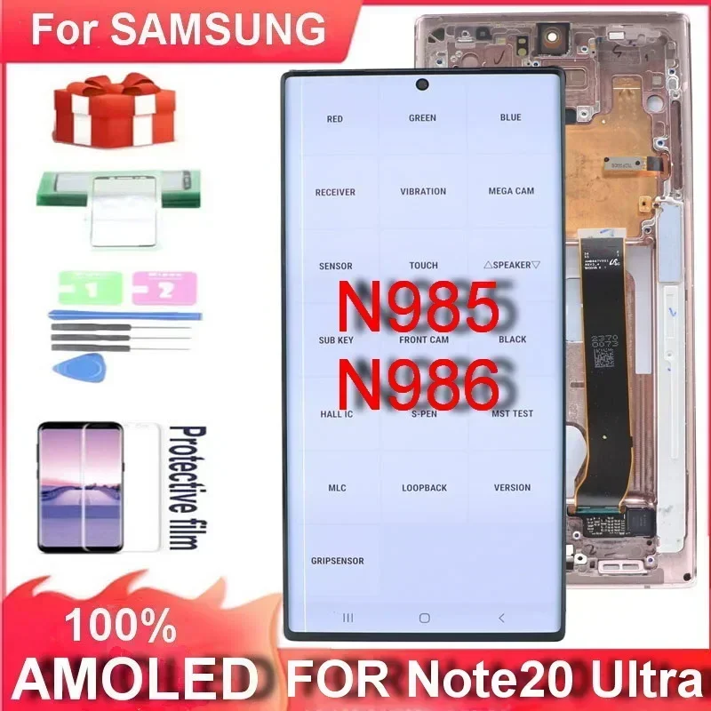 

For Samsung Galaxy Note20 Ultra LCD N985F Screen For Samsung Note 20 Ultra 5G N986B N986U N986W AMOLED Display Touch Digitizer