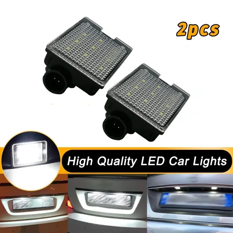 2pcs Error Free White LED License Number Plate Lights Bulbs For Dodge Durango Citadel 2014 2015-2020 Car-Styling Number Lamps