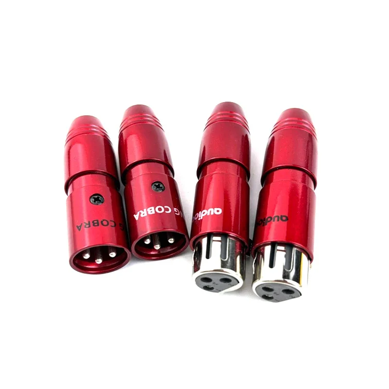 

4 шт. 3Pin XLR штепсельная вилка King Cobra HiFi аудио адаптер для DIY сбалансированного кабеля