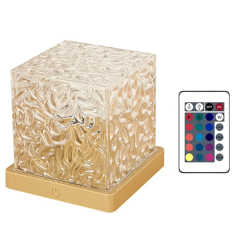 Water Ripple Projector Night Light Remote Control Sunset Light Decorative Light C