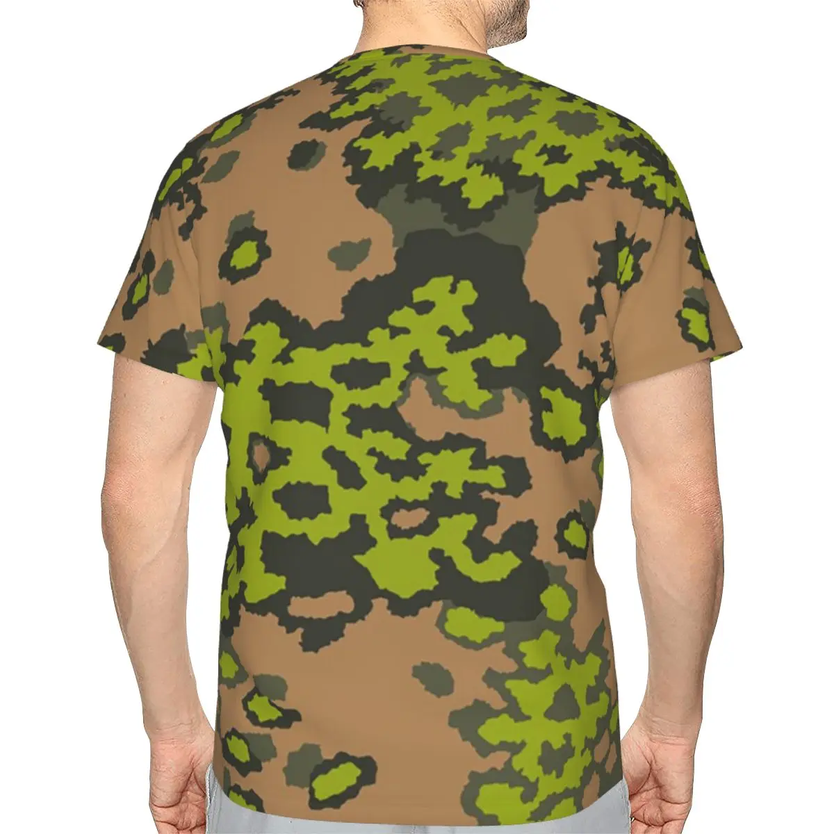 Splintertarn German WW2 Camouflage Army Military Camo 100% Cotton T-Shirt Men'sClassic T Shirts Men Crew Neck Short Sleeve