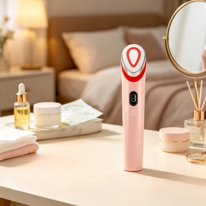 Portable Eye Beauty Device, 7 Color Vibration Massage & Serum Infusion Instrument, Multifunctional Eye Massager For Home Skin