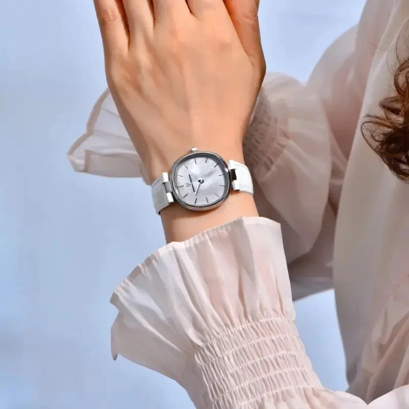 PAGANI DESIGN Ladies Luxury Quartz Watch Amber Stone Dial AR Sapphire Crystal Leisure Women Wristwatch Perfect Gift For Women