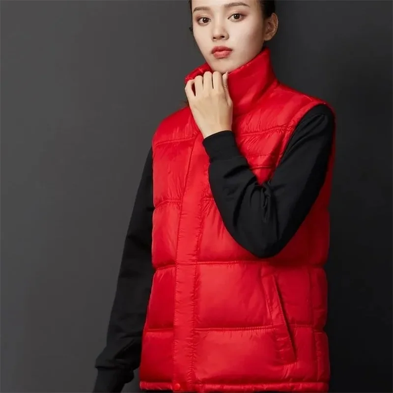 

Корейское женское пуховое хлопковое пальто большого размера 5XL 2025 женский повседневный жилет с хлопковой подкладкой, зимняя женская модная парка, жилетTop