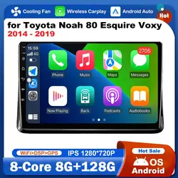 WiFi Touch Screen GPS Car Audio Multimedia Player Android OS 10 '' for Toyota Noah 80 Esquire Voxy 2014 2015 2016 2017 2018 2019