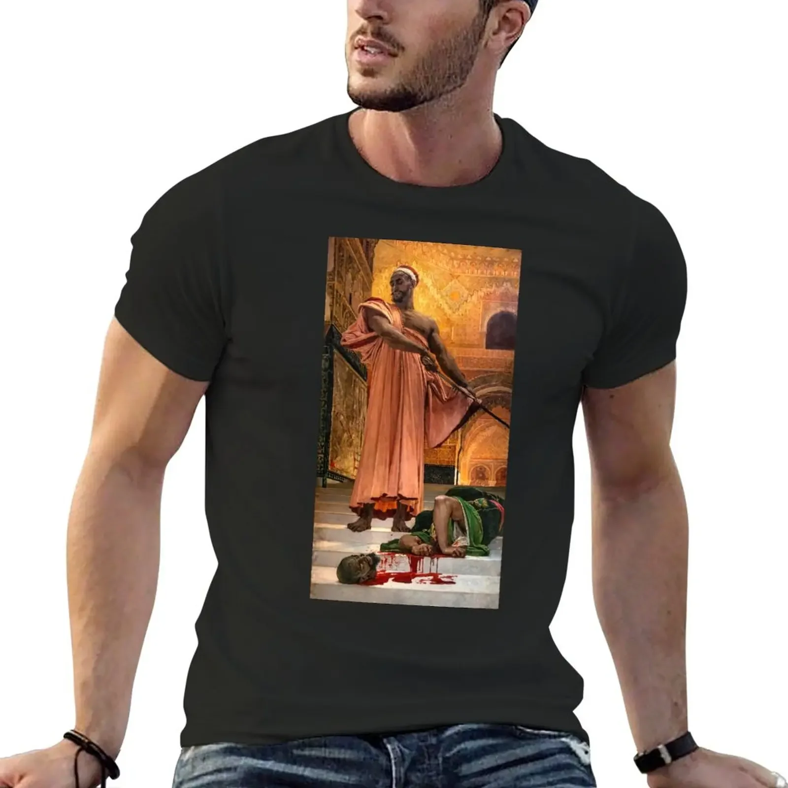 Newecution Wihou Hearing Under he Moorish Kings of Granada - Henri Regnaul T-Shirt czarny shirt męski