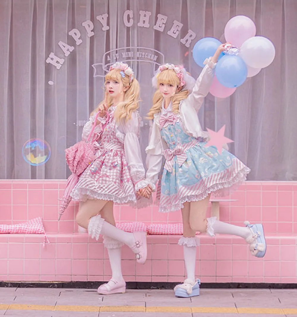 

Sanrios Anime Kawaii Kuromi Cinnamoroll My Melody Cute Ins Sweet Girl Princess Style Lolita Dress Best Friend Birthday Gift