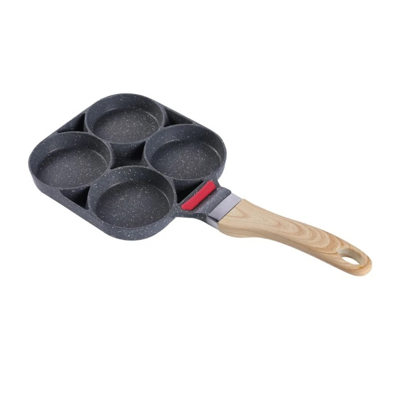 

Eggs Pancake Pans with 4 Holes Aluminum Cookware Kitchen Breakfast Frying Pans