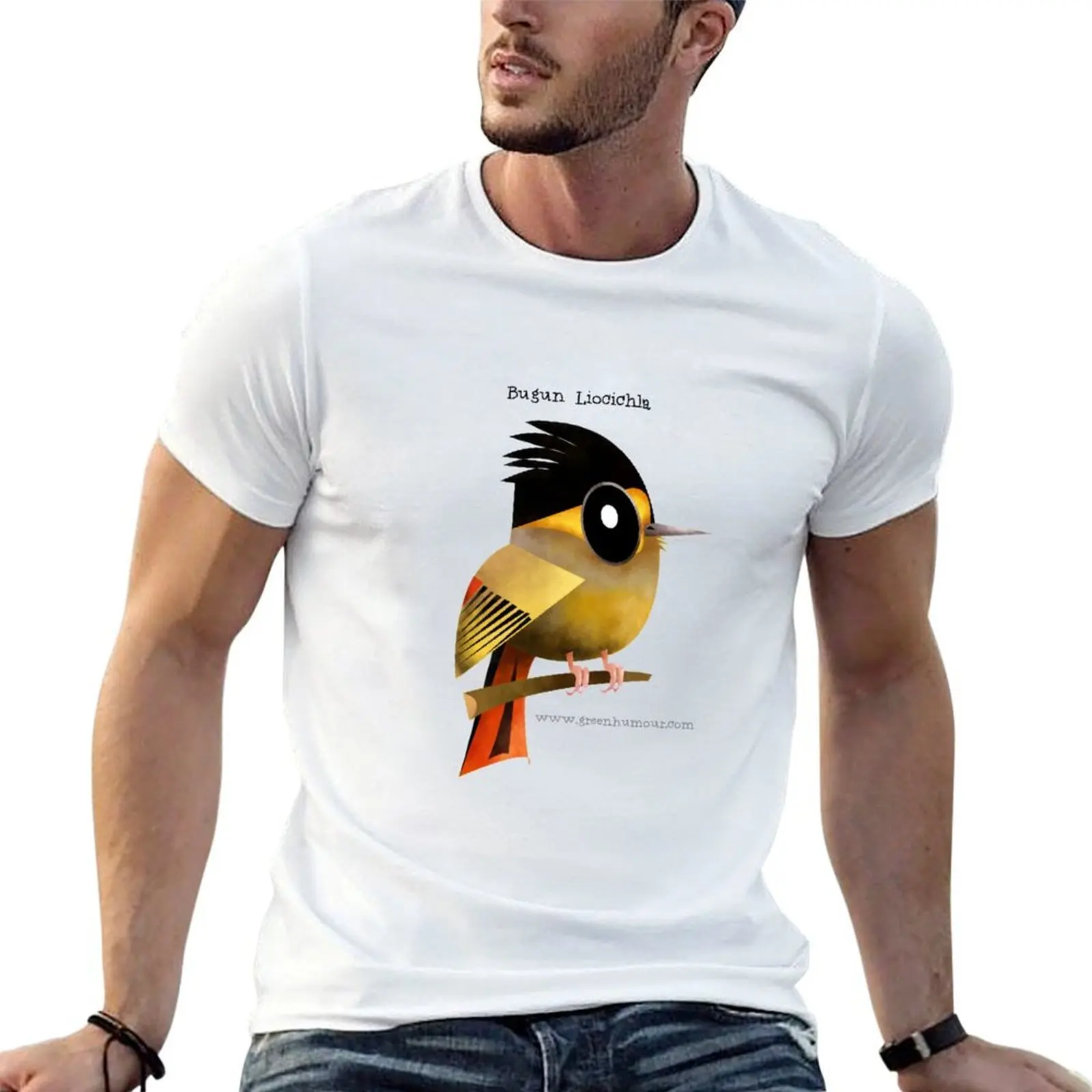 

Bugun Liocichla T-Shirt funny t shirts man mens graphic t shirts T-Shirt