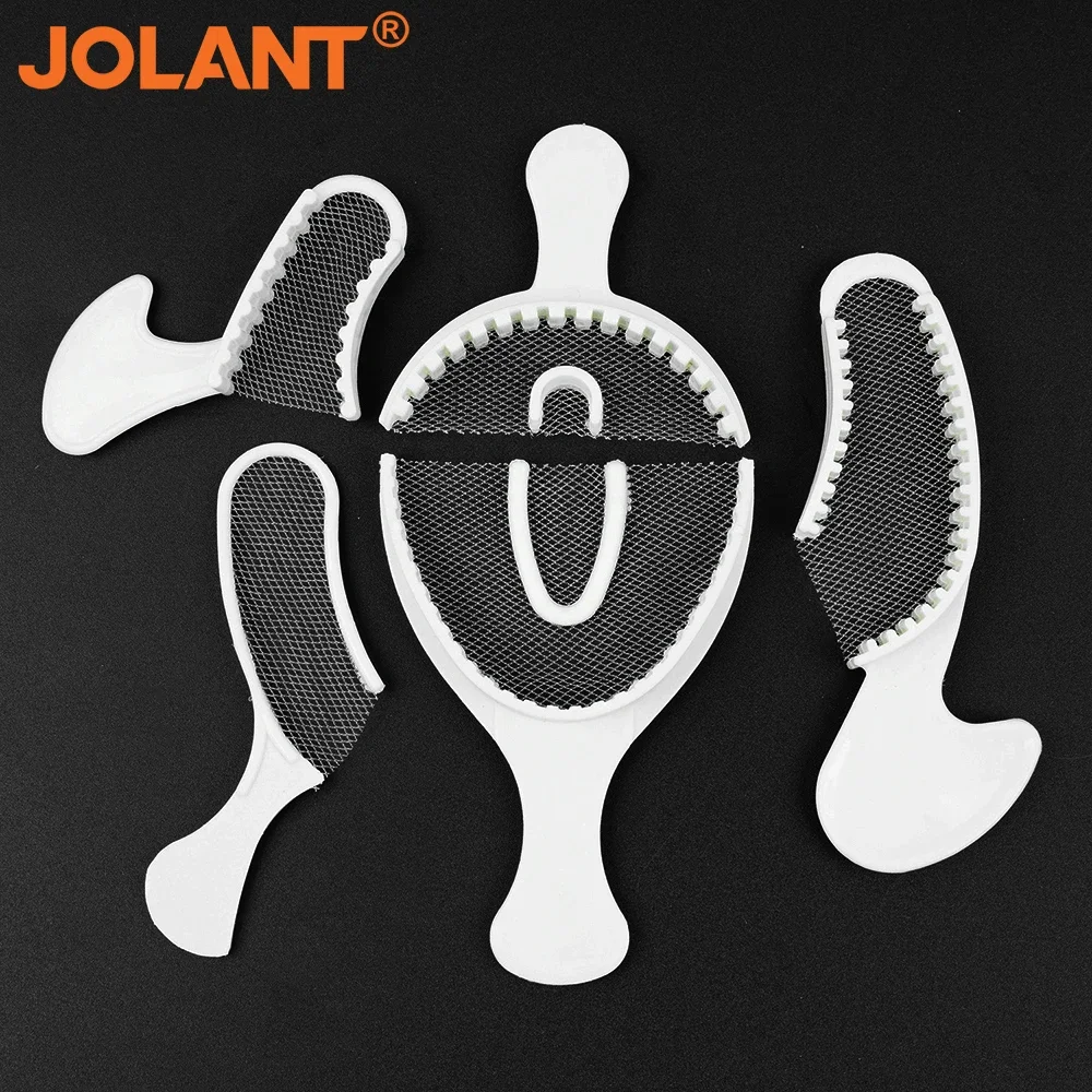 

5pcs/Set JOLANT Dental Disposable Impression Tray With Mesh Bite Registration Tray Dental Net Tray Dental Materials