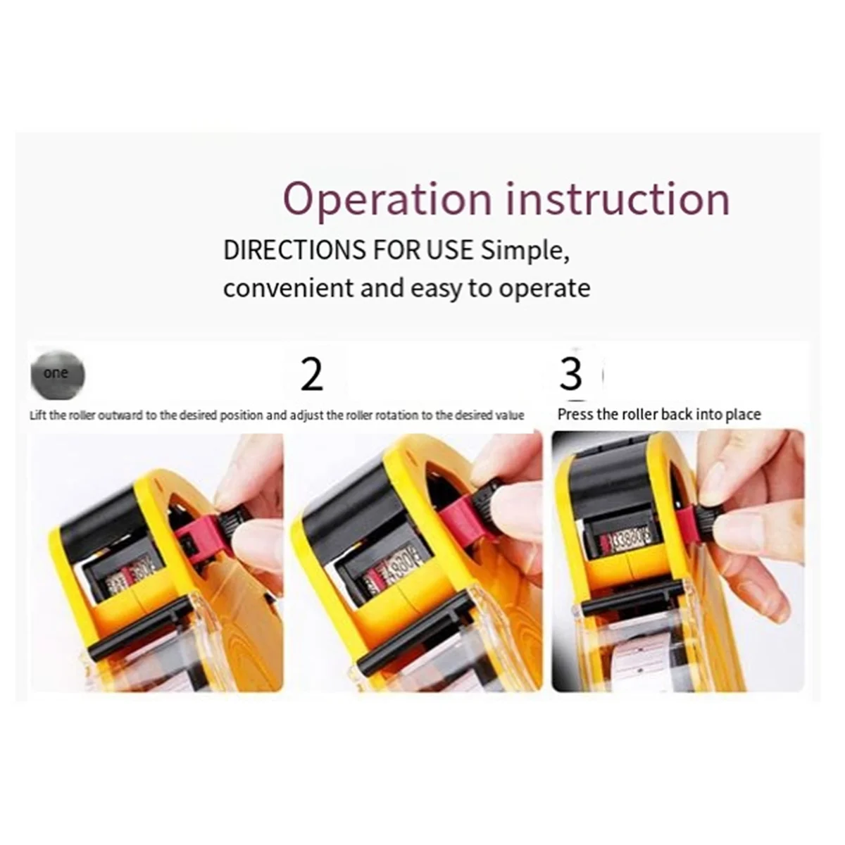 New 8-Bit Handheld Price Tag Machine, Price Tag Machine Suitable for Retail Stores and Supermarkets, Price Tag Machine
