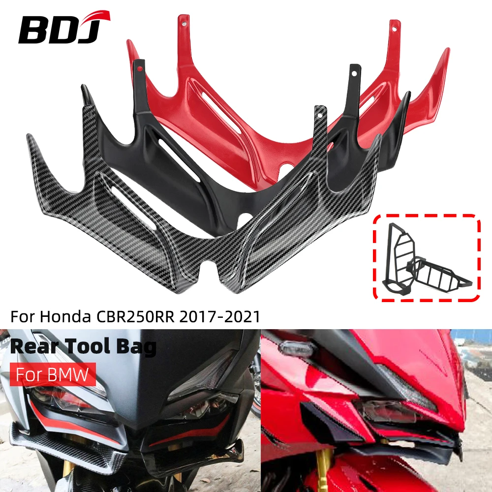 BDJ CBR 250RR Aerodynamic Winglet Motorcycle Front Fairing Lower Cover Protection Guard For Honda CBR250RR 2017-2021 CBR250 RR