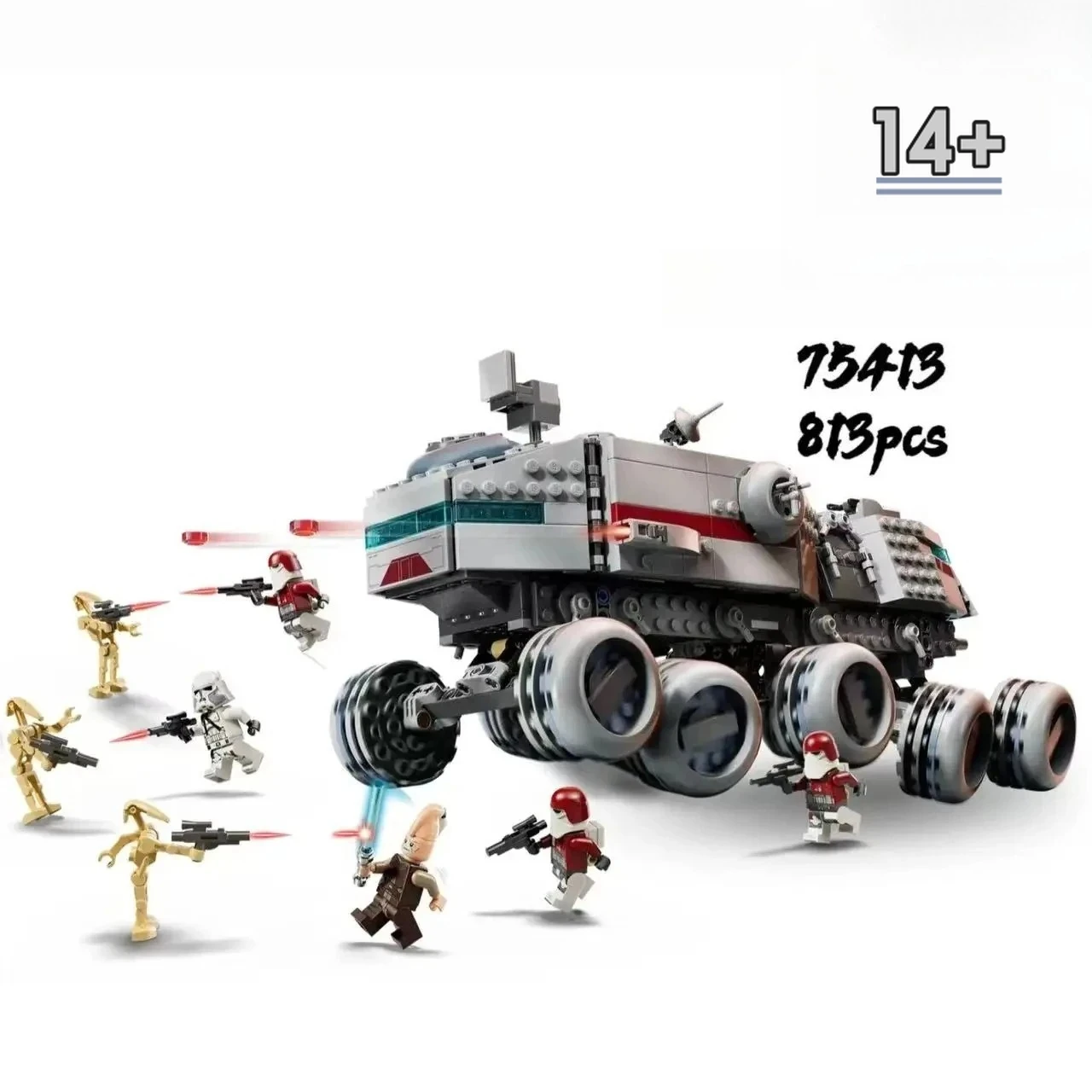 

Набор классических строительных блоков Disney Instant 75413, декор для комнаты в стиле Republic Juggernaut, подарок на день рождения для детей и взрослых, для вечеринок