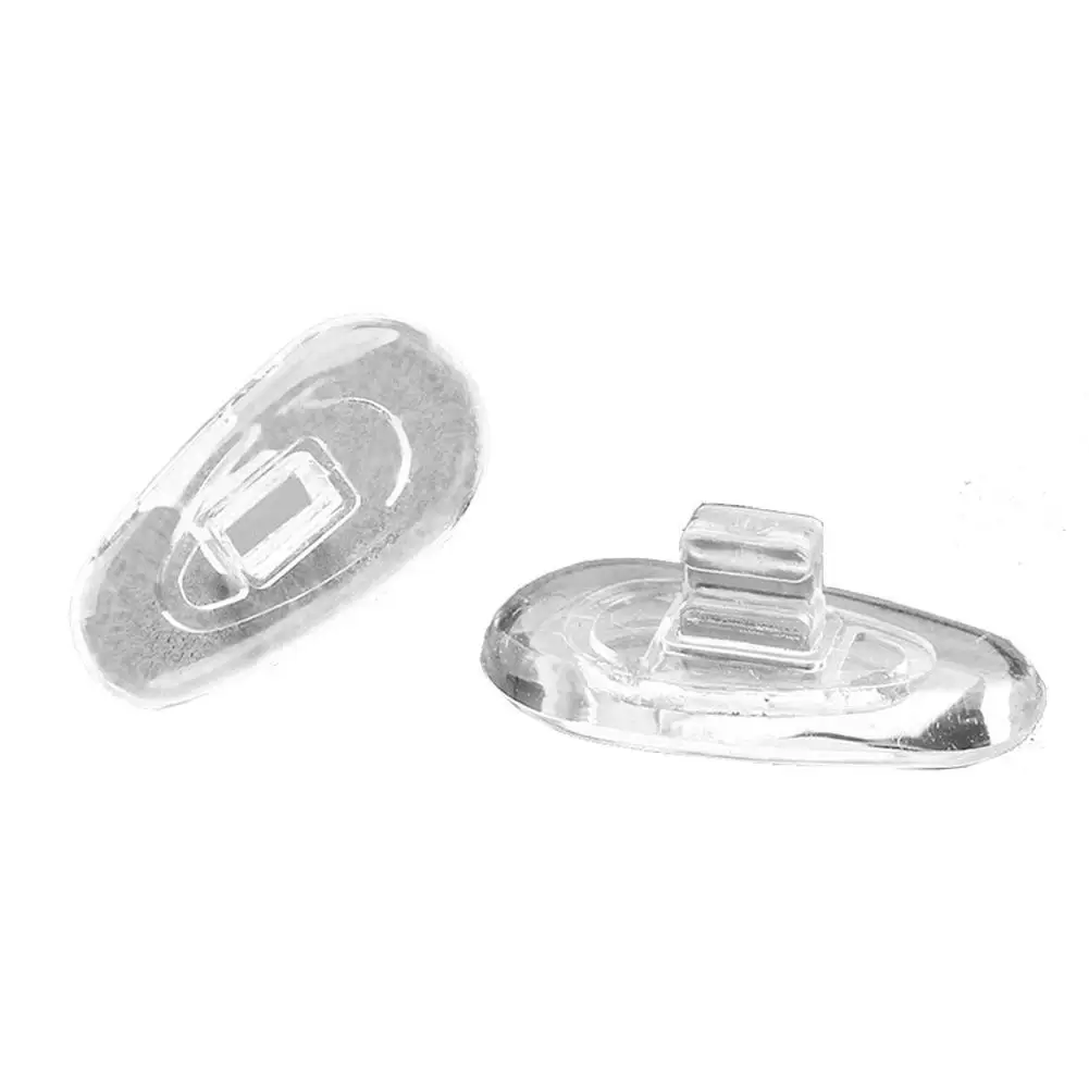 10 Stück (5 Paar) Premium-Silikon-Nasenpads für Brillen – weiches Luftkissen, verschraubbares Design, Komfort- und Griffverstärker