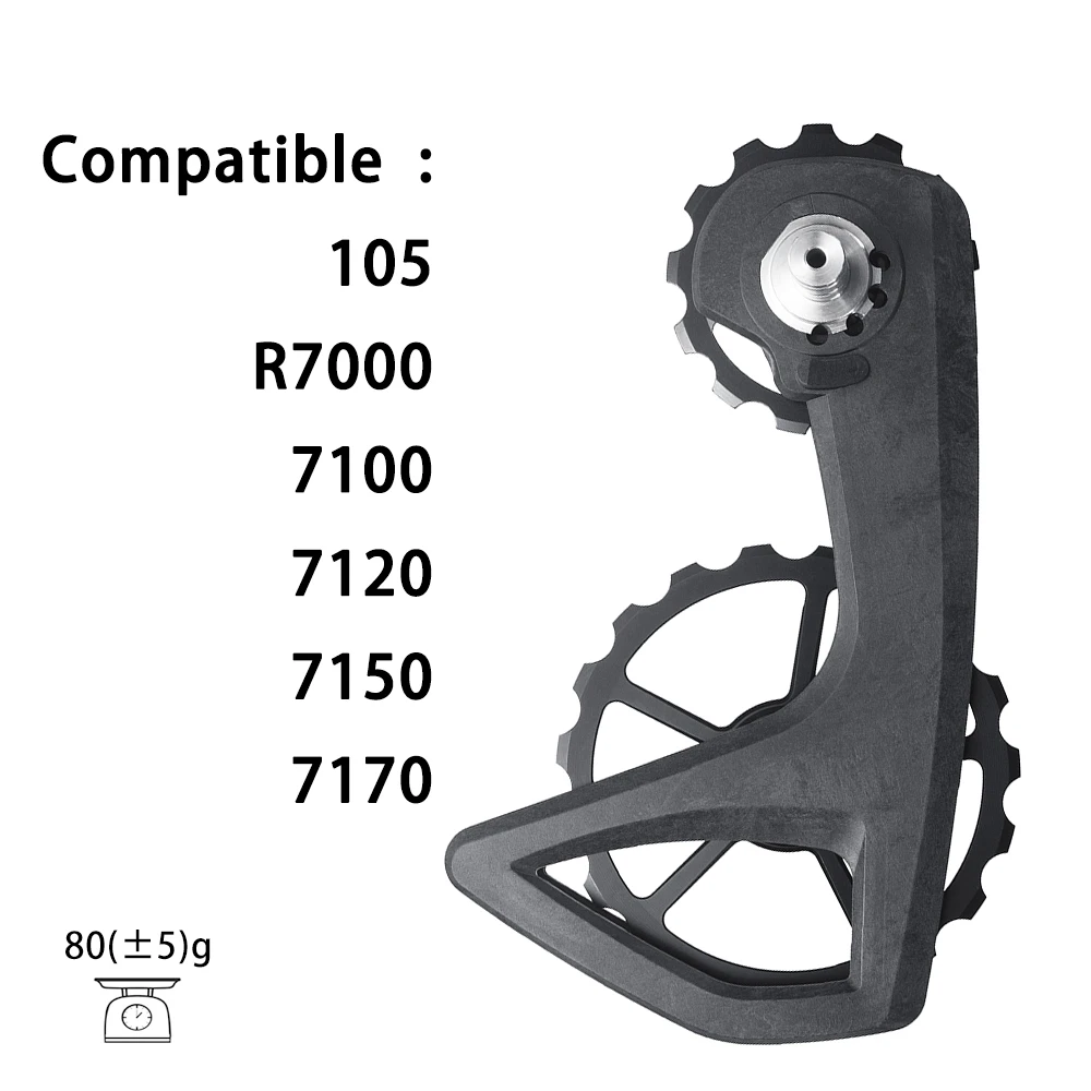 Keramisch extra groot schakelpoeliewiel 13T/19T, compatibel met 105/Ultegra/Dura-Ace R7000 R7120 R7170 R8000 R9270 R8170