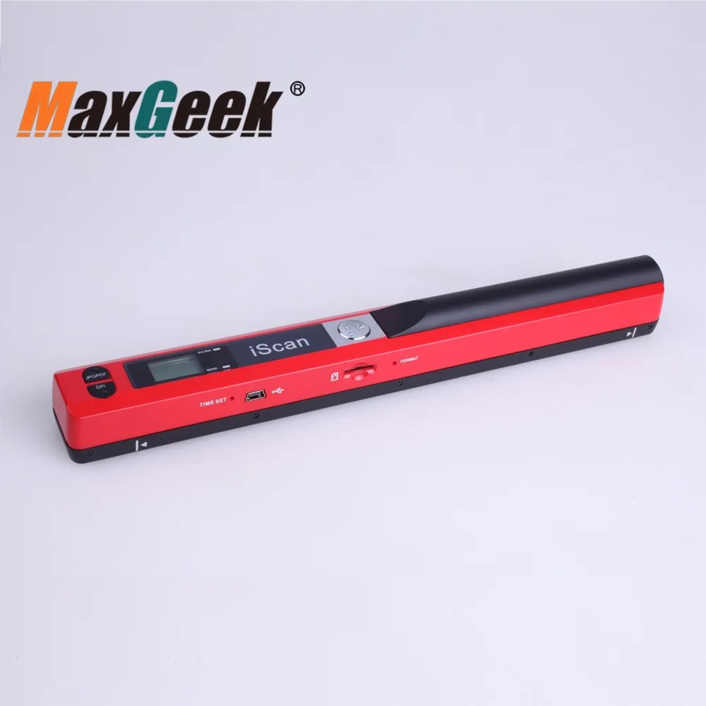 Maxgeek Iscan Scanner Portabel มือถือ A4 Scanner 900DPI สนับสนุน JPEG PDF สำหรับครอบครัวและสำนักงานใช้
