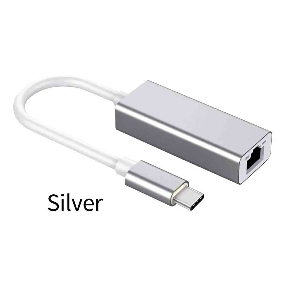 USB Type C Ethernet Adapter Network Card USB Type-C To RJ45 1000Mbps Lan Internet Cable For MacBook PC Windows XP 7 8 10 Android