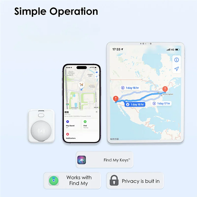 【Flash-Deal!】1 Piece Find My Locator Mini GPS Tracker Positioning Anti-Lost Device Vehicle Lost Tracker  Child Finder Tracker Lo