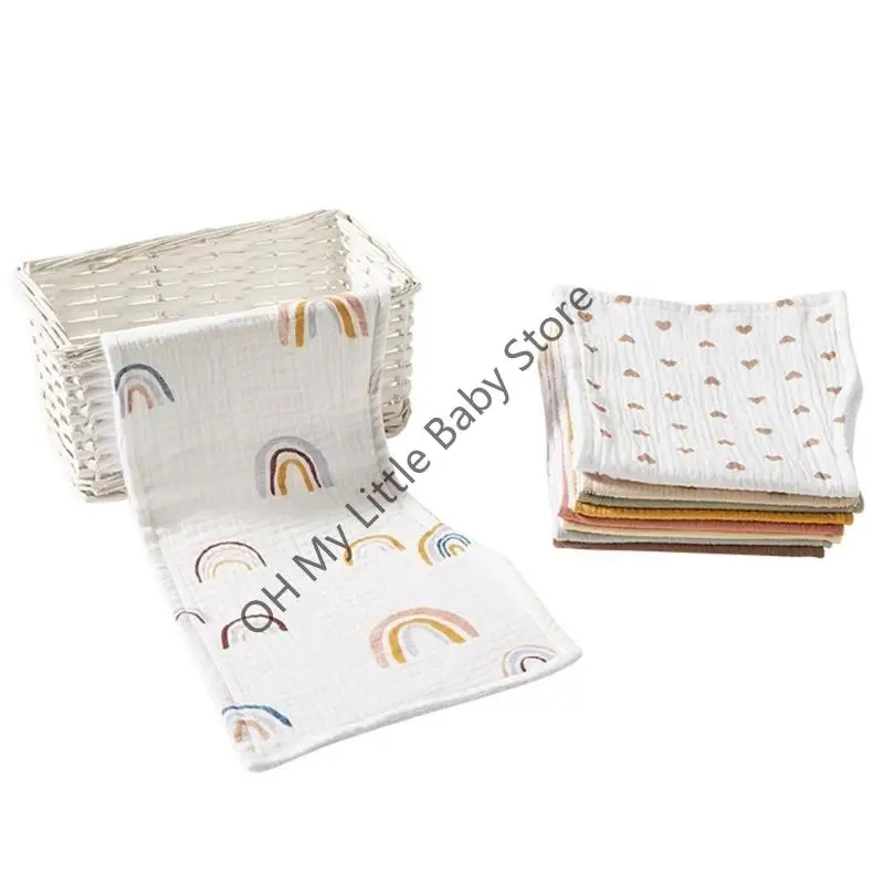 

M76C нагрудники для кормления, 6-слойные салфетки для отрыжки для младенцев, прямоугольное полотенце для отрыжки, мягкие и для