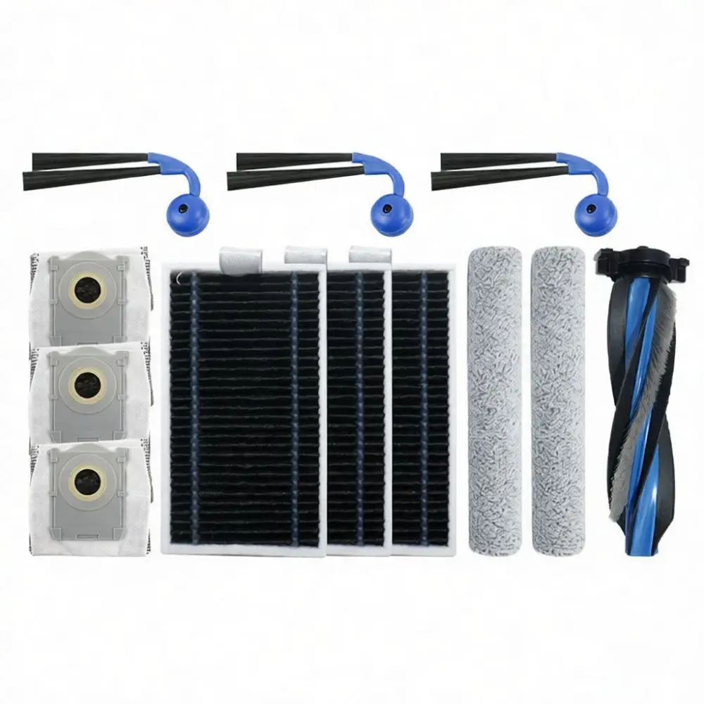 Sweeping Robot Accessory Set For Ecovacs T90 Pro X12 Water Station Main Roller Brush Side Brushes Dust Hepa Filters