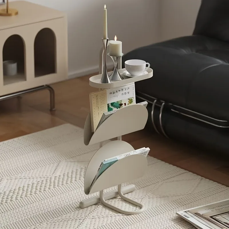 

Приставной столик для дивана — многофункциональный дизайн, полка для балкона/спальни и журналов (компактная)