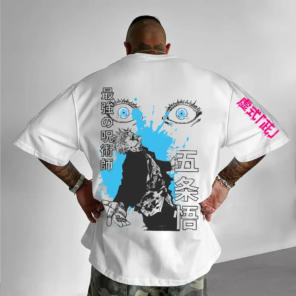 

Gojo Satoru Jujutsu Kaisen Harajuku Anime Summer T-Shirt Men Women Oversized Casual Fitness Vintage Loose Short Sleeve Y2k Top