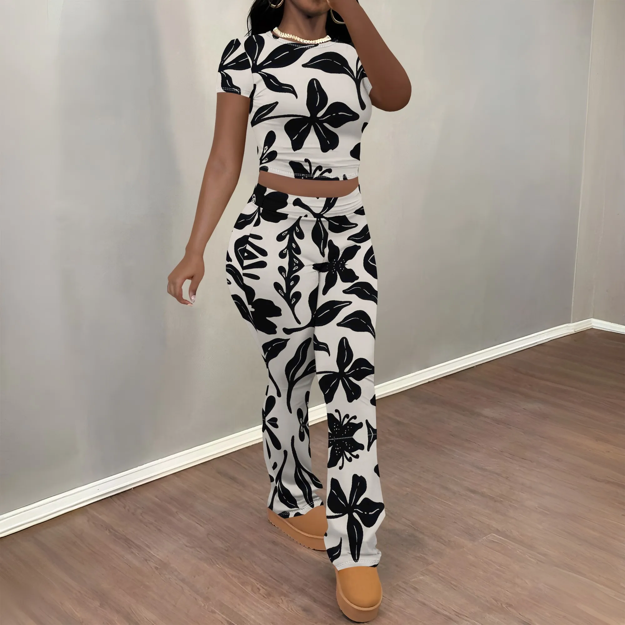 

Women's Sage Green Floral Wrap Maxi Dress Flowy Fall Earthy