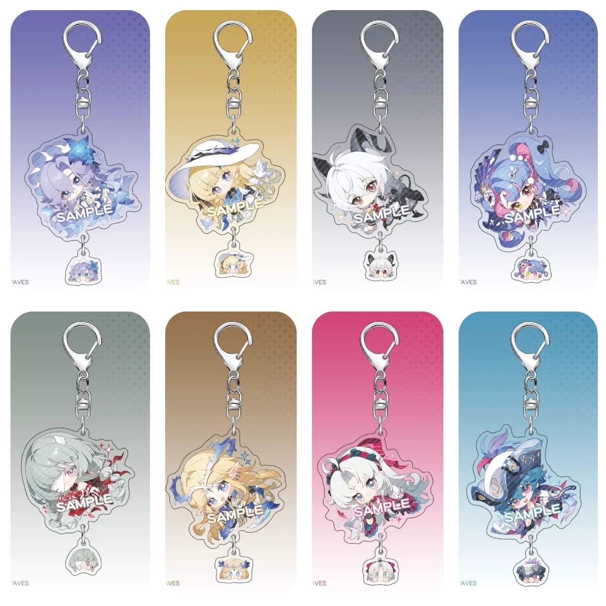 

Anime Silent Witch Monica Evarett Felix Ark Ridill Cosplay COSTUME Acrylic Key Chains Keyring Prop Xmas Gift