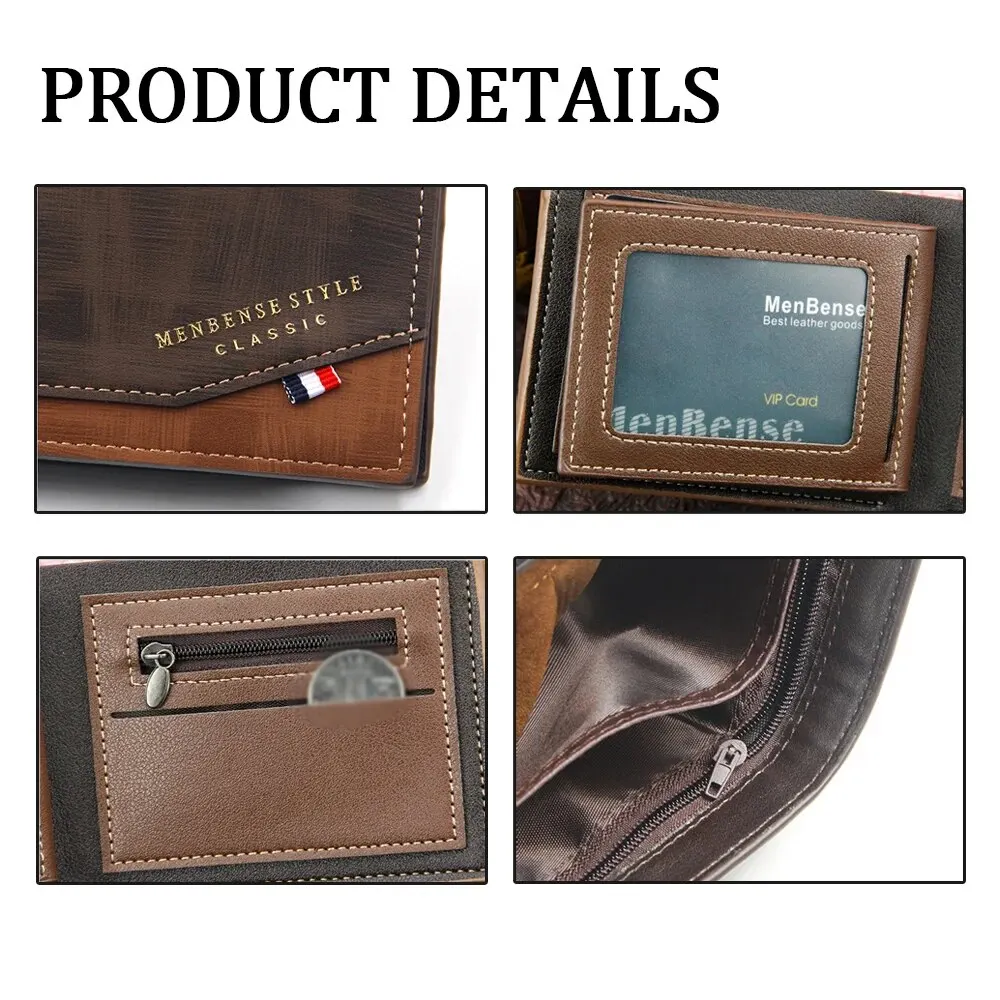 Portefeuille en cuir conviviale ré pour hommes, initiales personnalisées, nom bricolage, poche à monnaie classique mince, petit portefeuille masculin, porte-cartes, sacs à main