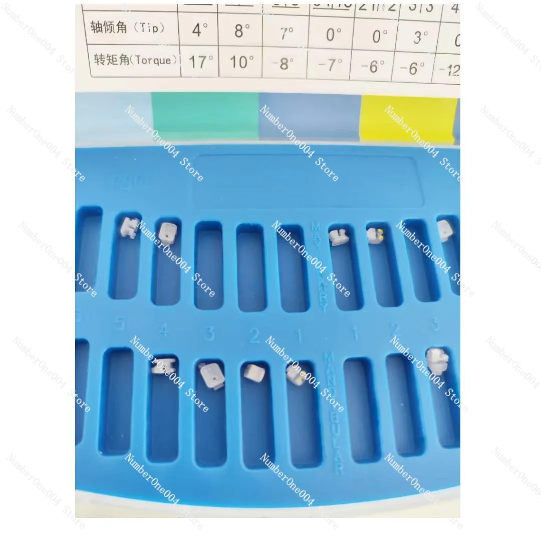 Dental Ceramic Bracket Orthodontic Self-Locking Non-Self-Locking Bracket Elastic Band Adhesive Resin